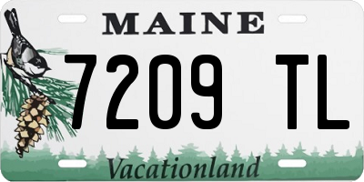 ME license plate 7209TL