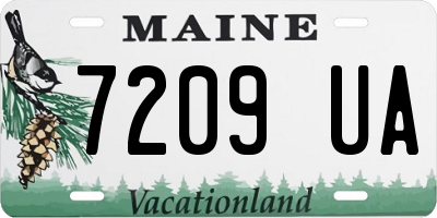 ME license plate 7209UA