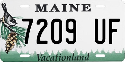 ME license plate 7209UF