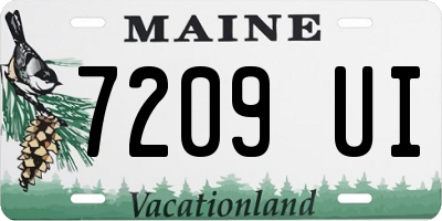 ME license plate 7209UI