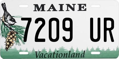 ME license plate 7209UR