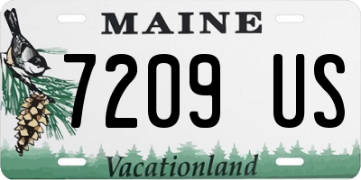 ME license plate 7209US