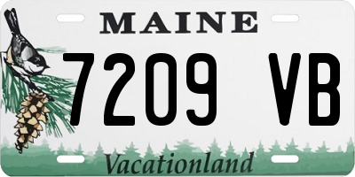 ME license plate 7209VB