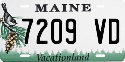 ME license plate 7209VD