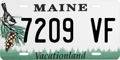 ME license plate 7209VF