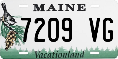 ME license plate 7209VG