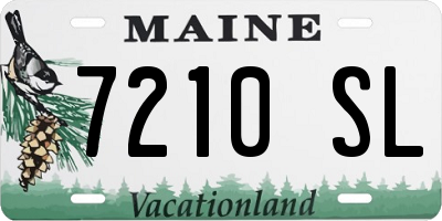 ME license plate 7210SL