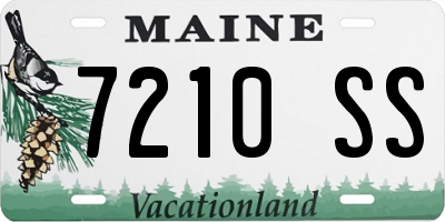 ME license plate 7210SS