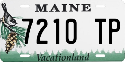ME license plate 7210TP