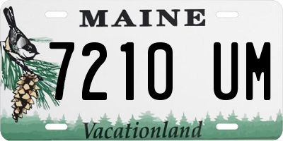 ME license plate 7210UM