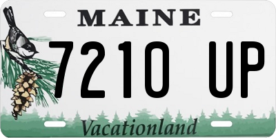 ME license plate 7210UP