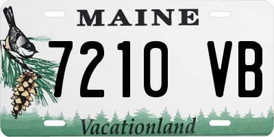 ME license plate 7210VB