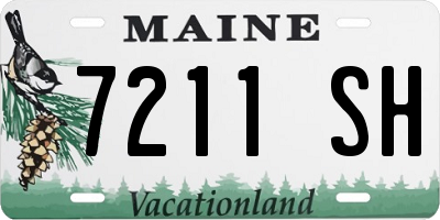 ME license plate 7211SH