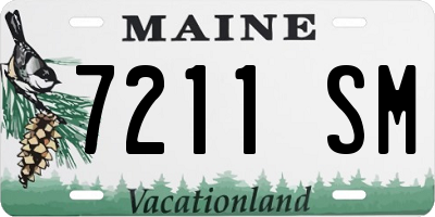 ME license plate 7211SM