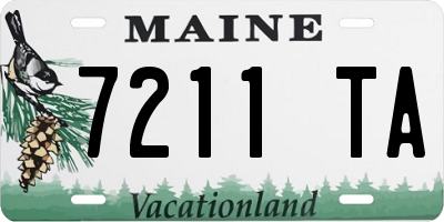 ME license plate 7211TA