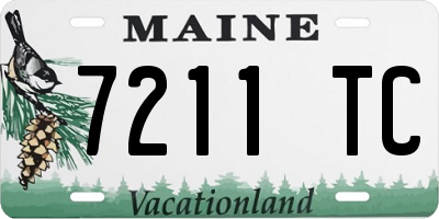 ME license plate 7211TC