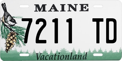 ME license plate 7211TD