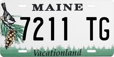 ME license plate 7211TG