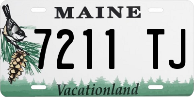 ME license plate 7211TJ