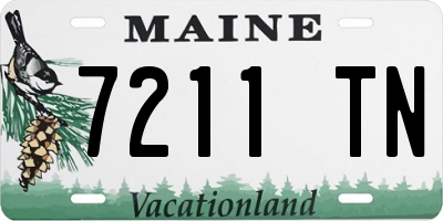 ME license plate 7211TN