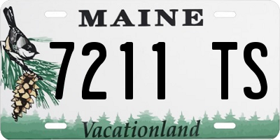 ME license plate 7211TS