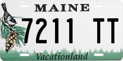ME license plate 7211TT