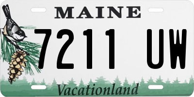ME license plate 7211UW