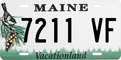 ME license plate 7211VF