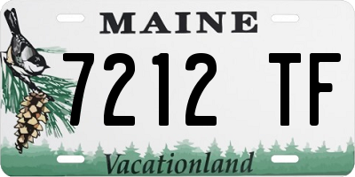 ME license plate 7212TF