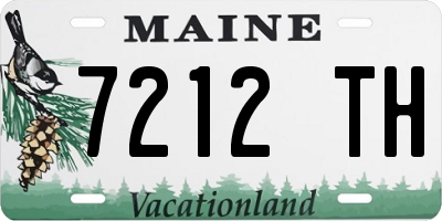 ME license plate 7212TH