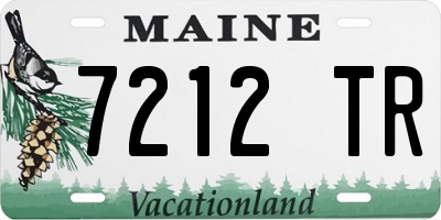 ME license plate 7212TR