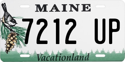 ME license plate 7212UP