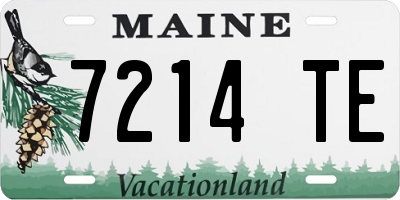 ME license plate 7214TE