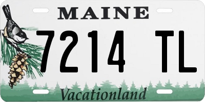 ME license plate 7214TL