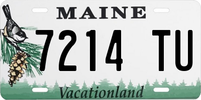 ME license plate 7214TU