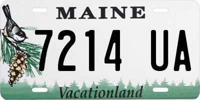 ME license plate 7214UA