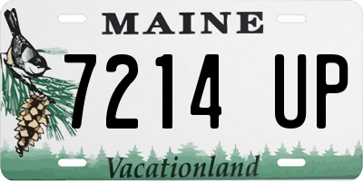ME license plate 7214UP