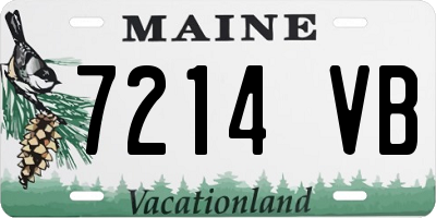 ME license plate 7214VB