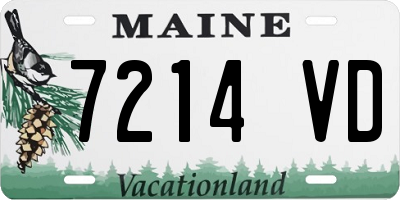 ME license plate 7214VD