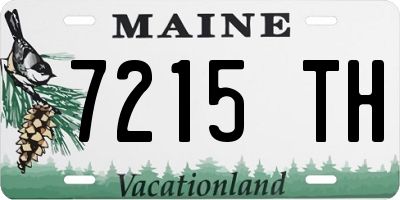 ME license plate 7215TH