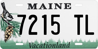 ME license plate 7215TL
