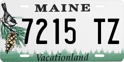ME license plate 7215TZ