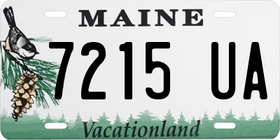 ME license plate 7215UA