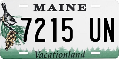 ME license plate 7215UN