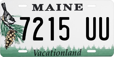 ME license plate 7215UU