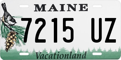 ME license plate 7215UZ
