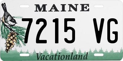 ME license plate 7215VG