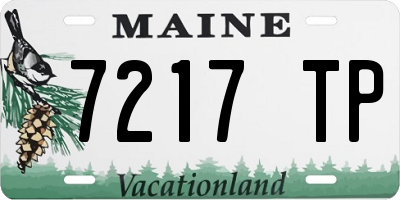 ME license plate 7217TP