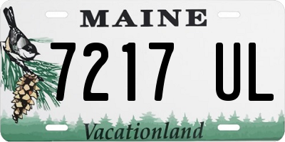 ME license plate 7217UL