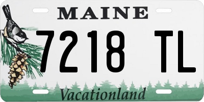 ME license plate 7218TL